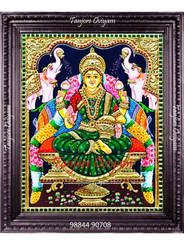 Gajalakshmi Tanjore Painting